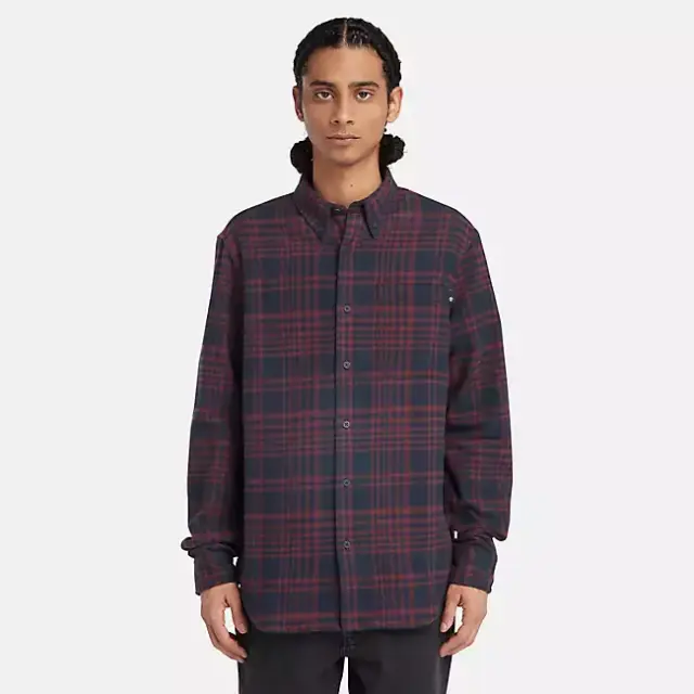 TIMBERLAND LS HEAVY FLANNEL CHECK ΠΟΥΚΑΜΙΣΟ ΑΝΔΡΙΚΟ BORDEAUX