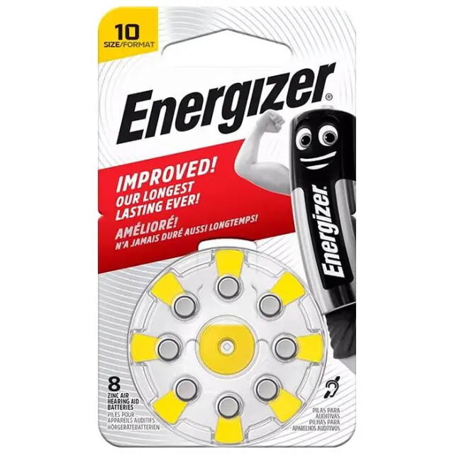 ENERGIZER ZINC AIR 10-8P/8ΤΕΜ HEARING AID BATTERY F016164