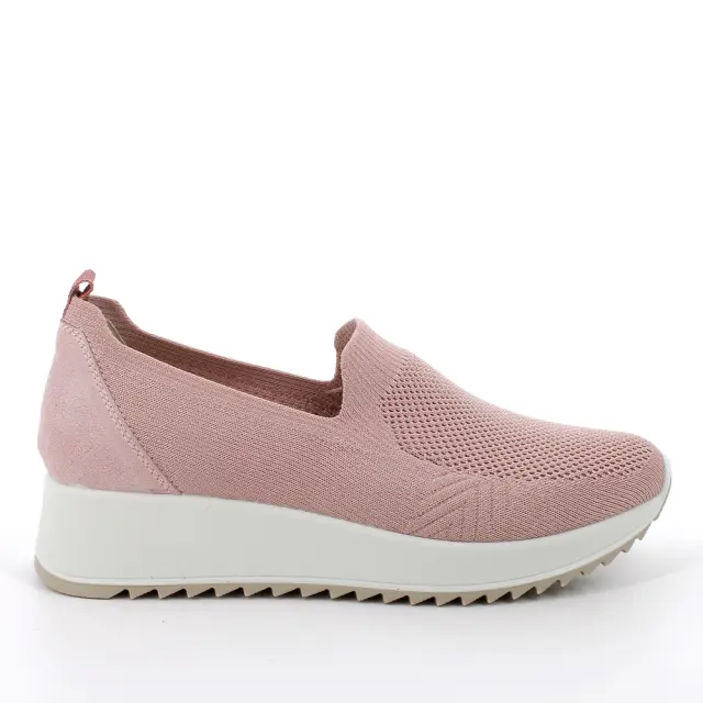 Imac Sneakers Γυναικείο ύφασμα/δέρμα Ροζ IMA/756900 PINK