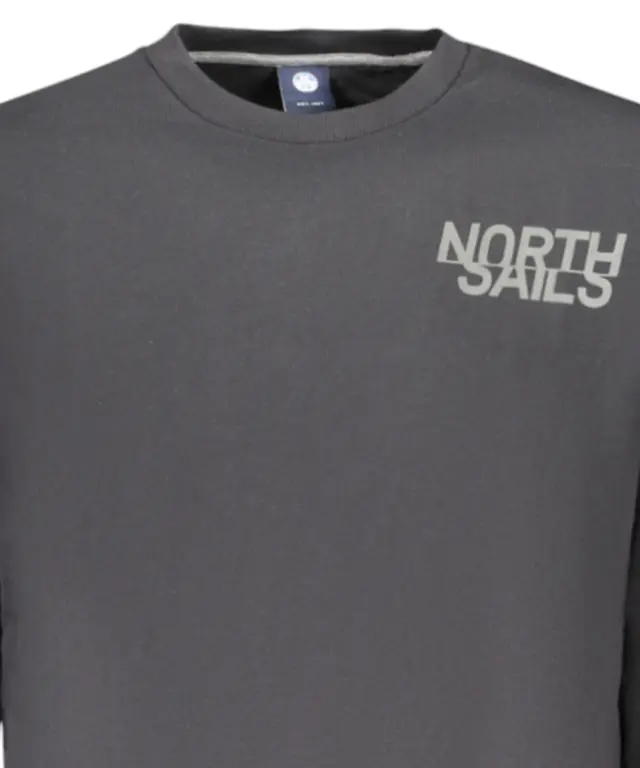 North Sails- Ανδρικό Φούτερ Hoodie Regular Fit 993024-000-0999 Μαύρο 3