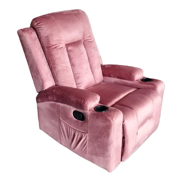 Πολυθρόνα relax Gessel βελούδο σάπιο μήλο 80x90x98εκ 2