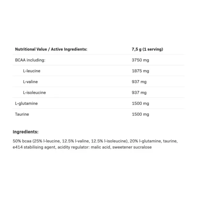 ALLNUTRITION BCAA Max Support Lemon, 500 g 2