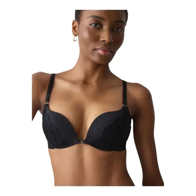 Triumph Γυναικείο Σουτιέν Push-Up Love in Lace WHU, Χρώμα Μαύρο - 70B