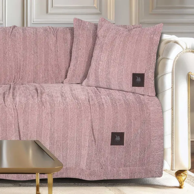 Ριχτάρι Διθέσιο 180x250 Essential Greenwich Polo Club 3948 Pink 90% Σενίλ-10% Πολυέστερ 2