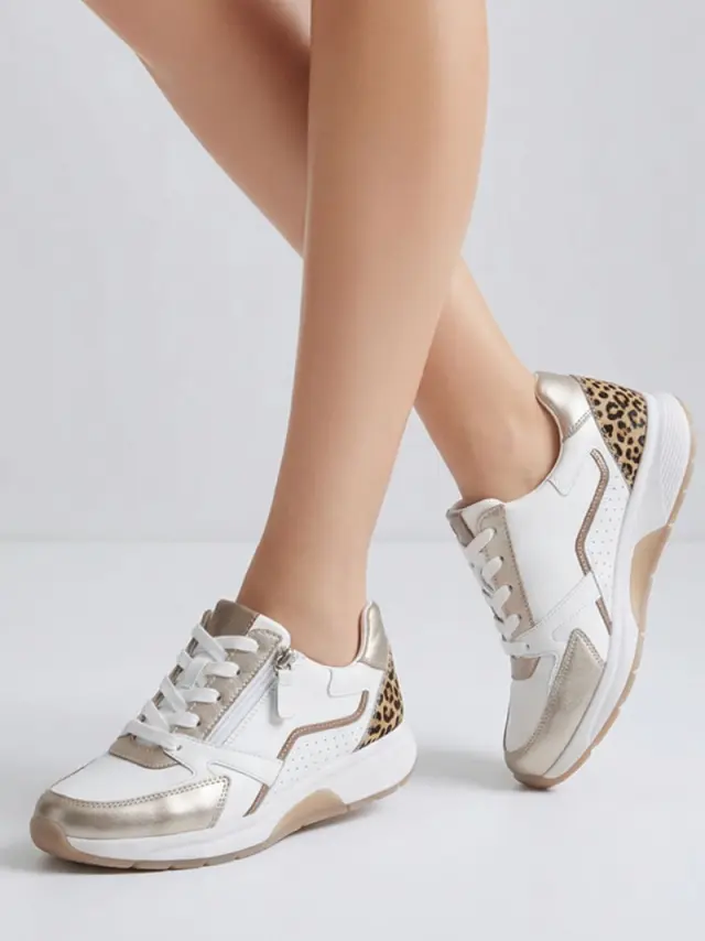 Gabor Sneakers Γυναικείο Δέρμα-Υφασμα Άσπρο GAB/86878 53-WEISS 2
