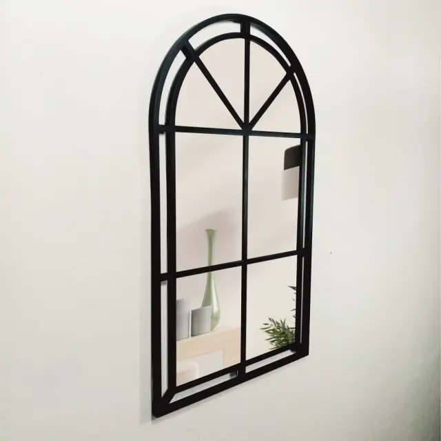 Stewehome Καθρέπτης με Σχέδιο Παράθυρο 58x100 cm 2