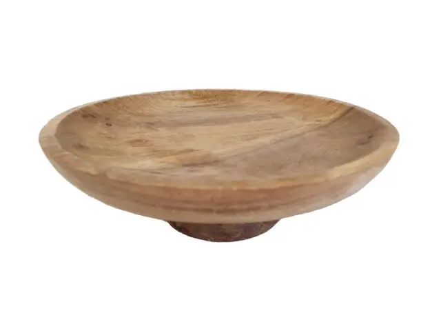 Πιατέλα Σε Πόδι Ξύλινη 25cm