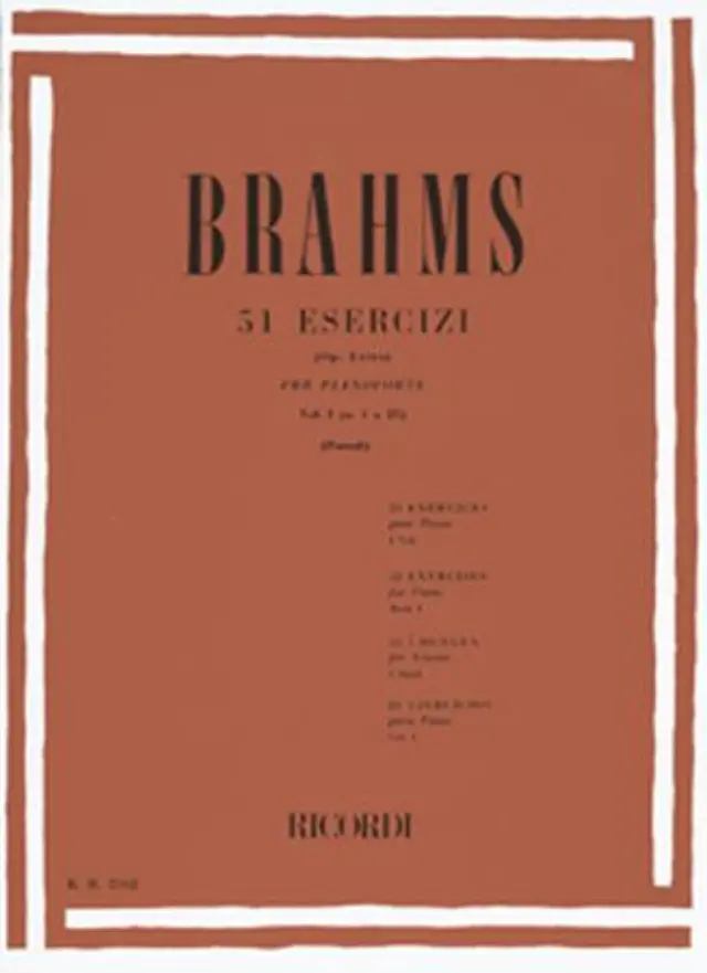Brahms - 51 Esercizi op. extra per pianoforte vol. I (n. 1 a 25)