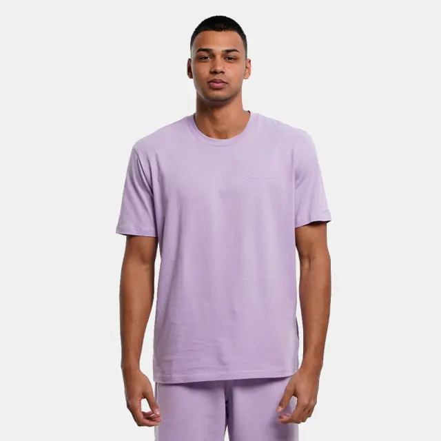 CHAMPION CREWNECK T-SHIRT ΜΠΛΟΥΖΑ ΑΝΔΡΙΚΗ PURPLE