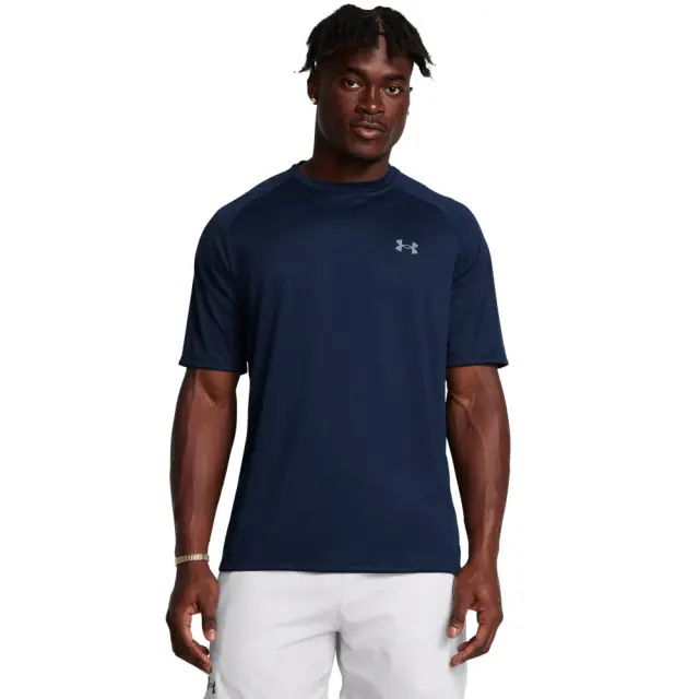 Under Armour Tech 2.0 SS T-Shirt (1326413-408) - Λευκό-Μπλέ