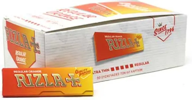 RIZLA Χαρτάκια - Πορτοκαλί 60φύλλα 50τεμ.