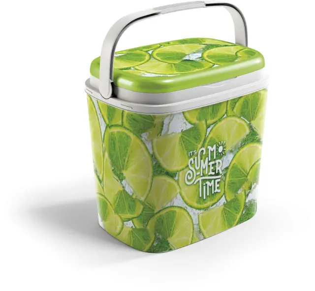 ADRIATIC Ισοθερμικό Ψυγείο 27L με τύπωμα lime (12425)