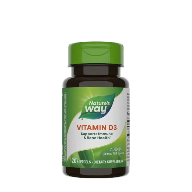Nature's Way Vitamin D3 120 Softgels