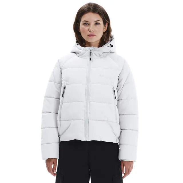 Emerson Hooded Puffer Jacket (252.EW10.91-Clay Grey) - Εκρού