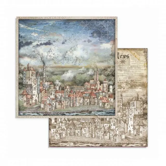 Χαρτιά scrapbooking 10τεμ, 20,3x20,3cm, Sir Vagabond Stamperia 3