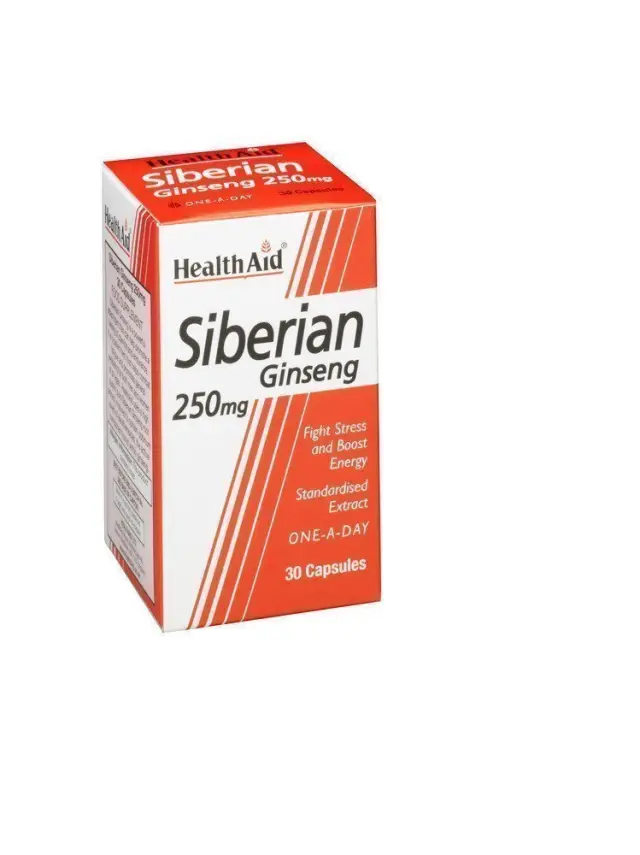 HEALTH AID Siberian Ginseng 250mg, 30 caps