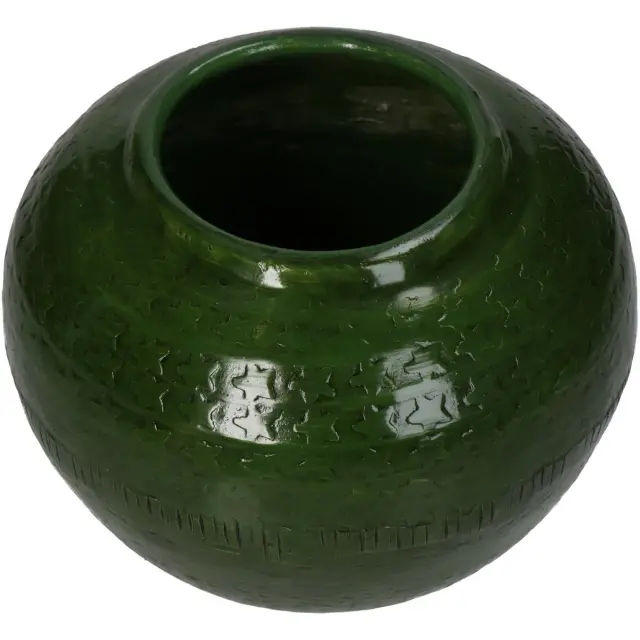 Βάζο Πράσινο Αλουμίνιο 14.5x14.5x11cm 3
