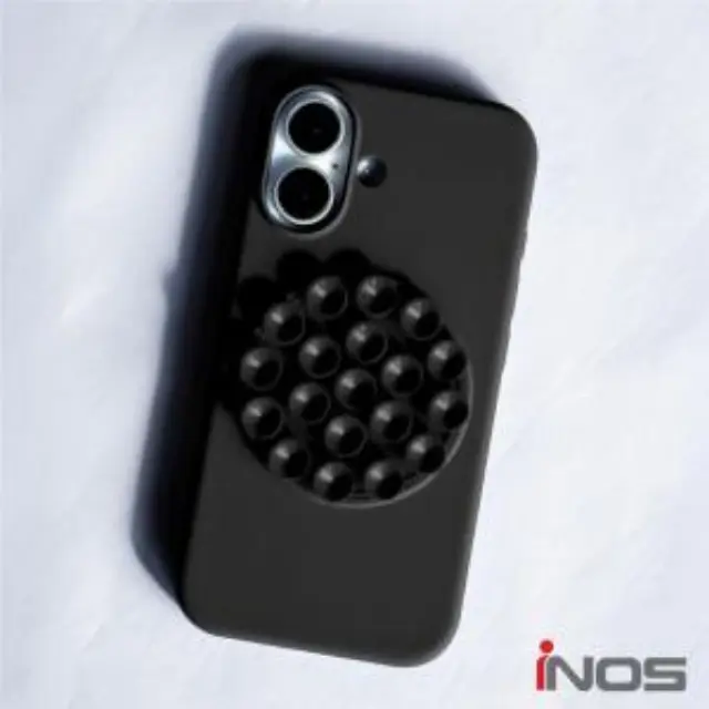 Θήκη Silicon & PC inos Apple iPhone 16 Pro Max με Suction Cup Μαύρο N70859 3