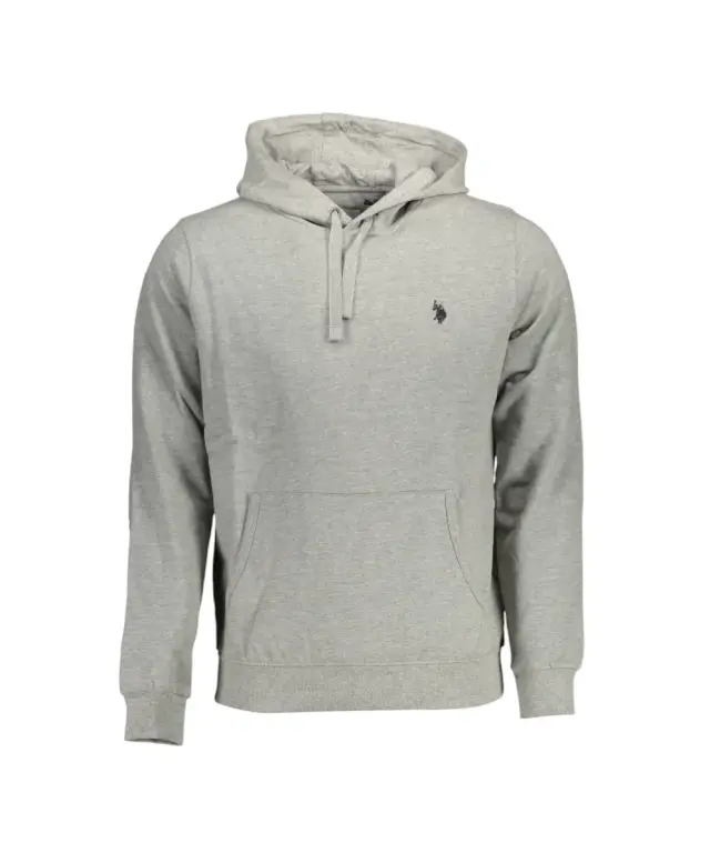 U.S. Polo Assn. - Ανδρικό Φούτερ Με Κουκούλα 63012-53223-188 Γκρι 3