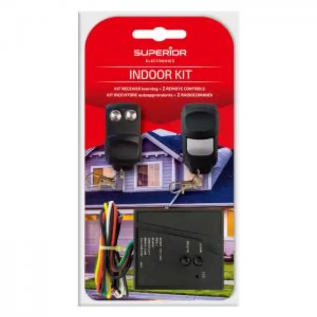 Indoor Κit ασύρματου τηλεχειρισμού με receiver και 2 χειριστήρια, 433,92MHz. 2