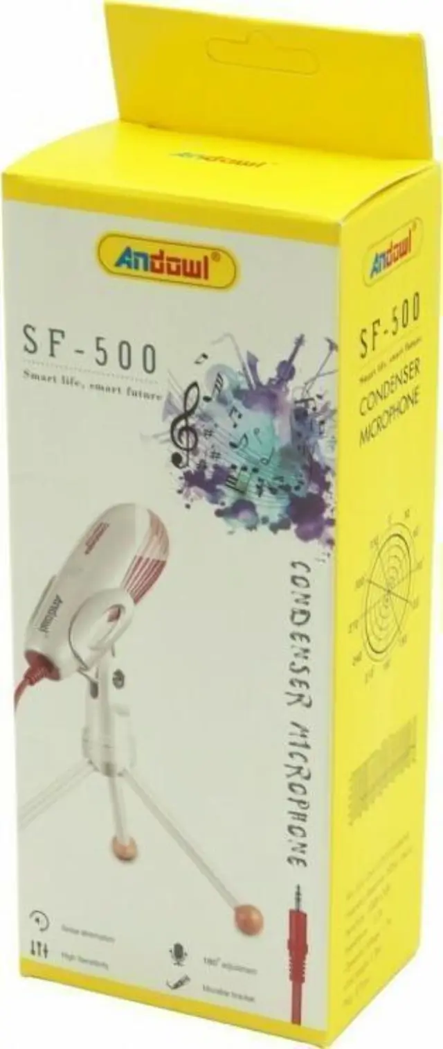 Andowl SF-500 Μικρόφωνο Υπολογιστή με Καρφί 3.5mm 3