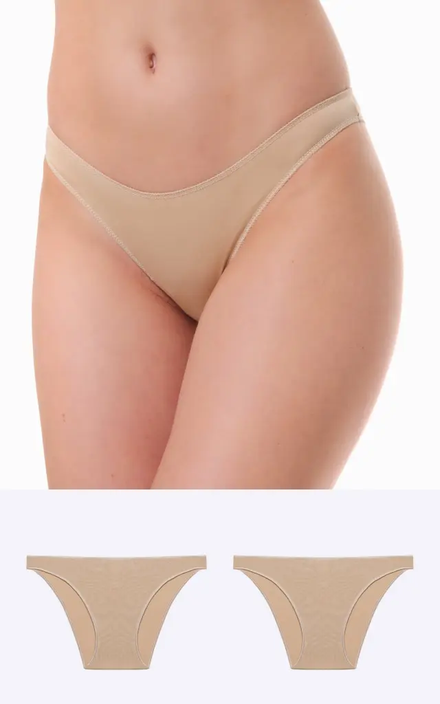 Fimelle TENCEL™ Modal Γυναικείο Χαμηλόμεσο Rio Invisible Σλιπ 81321 2 τεμάχια Minerva - Δέρμα