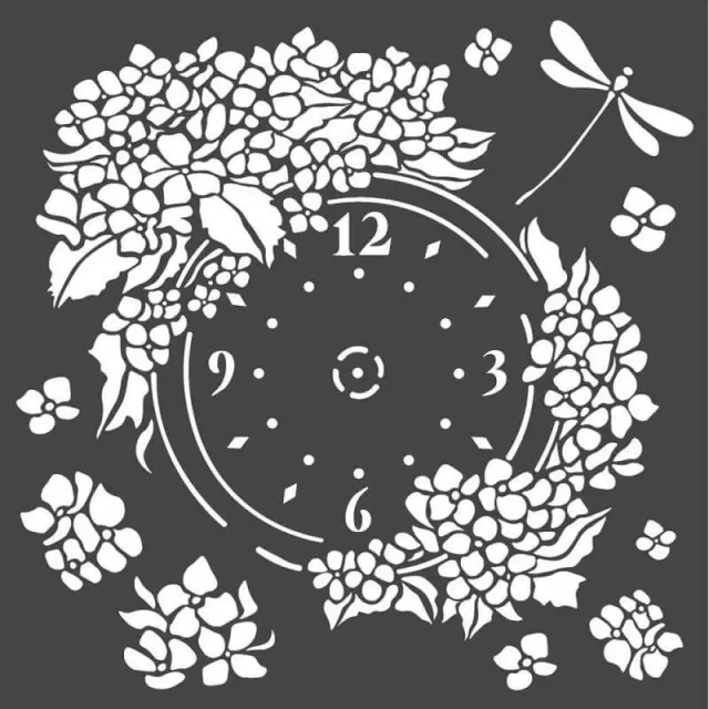 Στένσιλ Stamperia Mix Media - 18x18cm - Clock
