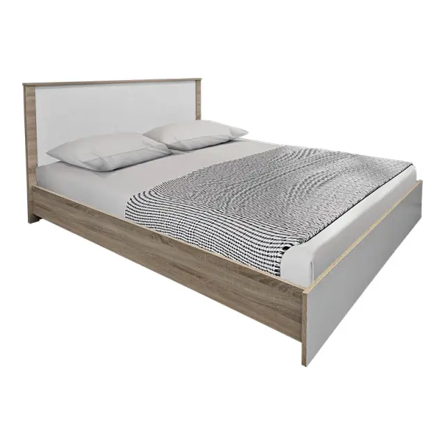 Σετ Κρεβατοκάμαρας Athos Sonoma Λευκό με Κρεβάτι 160x200εκ Σετ 3τεμ 2