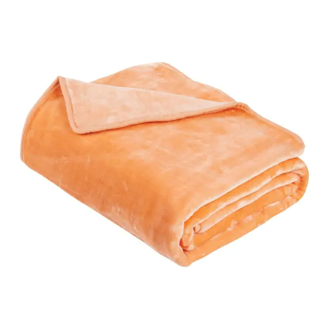 Κουβέρτα 160x220 Μονή Velour 700gsm Das Home 0297 Salmon 100% Ακρυλικό 3
