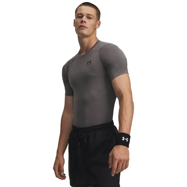 Under Armour Heat Gear Comp SS (1361518-090) - Ανθρακί