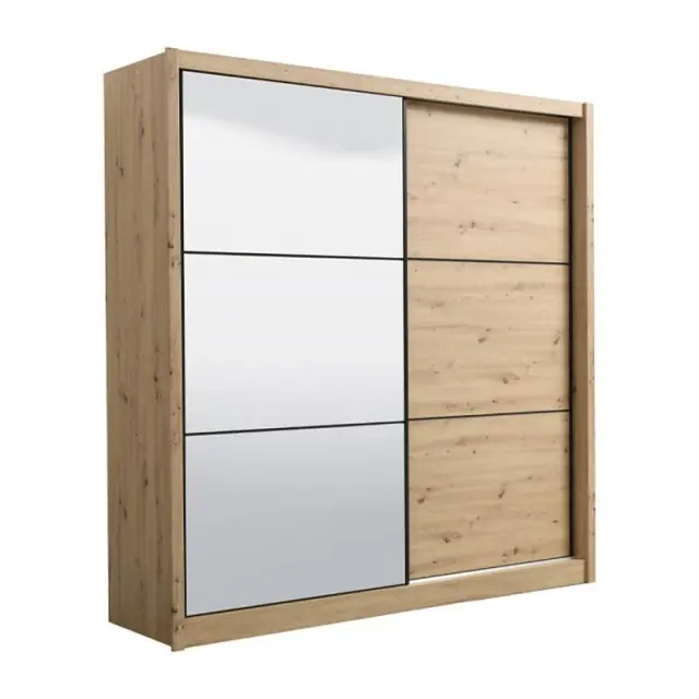 ΝΤΟΥΛΑΠΑ NAVARA ΜΕ ΚΑΘΡΕΦΤΗ 215 OG ARTISAN OAK 213x60x215,5εκ