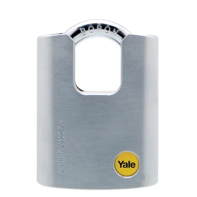 Λουκέτο Ασφαλείας 51mm Χρωμέ Σατίν Λαιμός Boron YALE Υ122