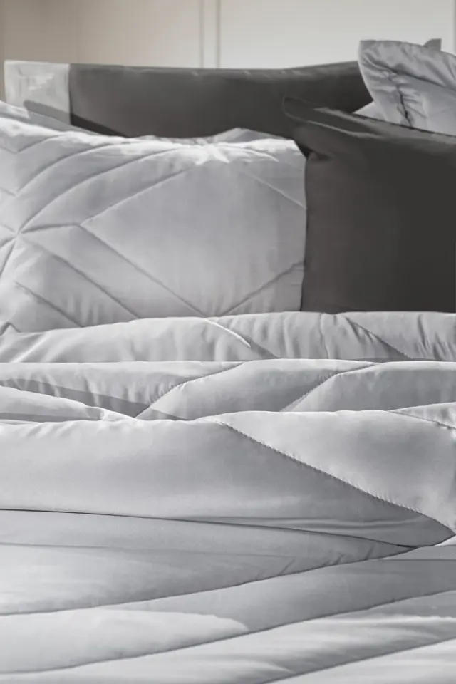 ΣΕΤ ΠΑΠΛΩΜΑ ΥΠΕΡΔΙΠΛΟ (240×250) 3 ΤΕΜΑΧΙΩΝ COLUMBIA SILVER GUY LAROCHE 3