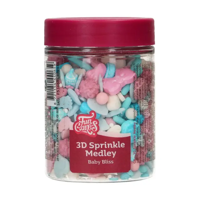FunCakes 3D Sprinkle Medley - Baby Bliss - 70γρ.