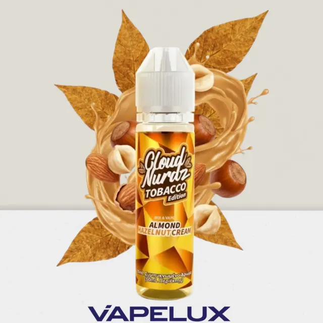 Cloud Nurdz - Tobacco Edition Flavor Shots Almond Hazelnut 20ml to 60ml