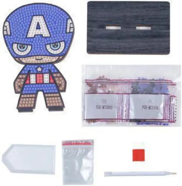 Craft Buddy Φιγούρα Crystal Art Captain America 2
