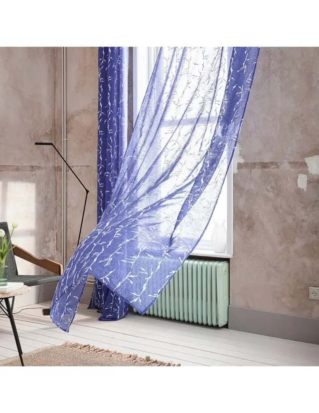 Κουρτίνα με Τρέσα Gofis Home Dione Marine Blue 535/09 140x280 3