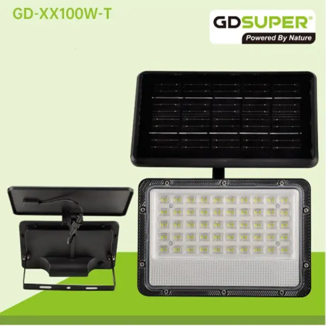 GDSUPER ΗΛΙΑΚΟΣ ΠΡΟΒΟΛΕΑΣ 100W IP65 GD-XX100W-T