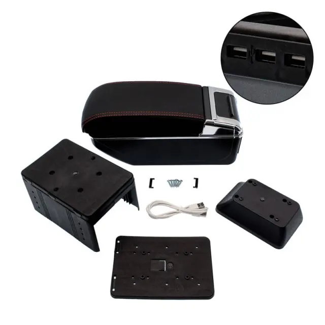ΤΕΜΠΕΛΗΣ ΑΥΤΟΚΙΝΗΤΟΥ UNIVERSAL ΜΕ 7 ΘΥΡΕΣ USB, ΠΟΤΗΡΟΘΗΚΗ & ΤΑΣΑΚΙ 77748