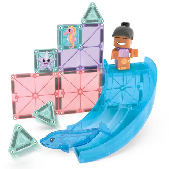 MAGNA-TILES Dolphin Bay 13 Τεμάχια – Μαγνητικά Πλακίδια STEM με Δελφίνι / 262013DB (Magna-Tiles) 3