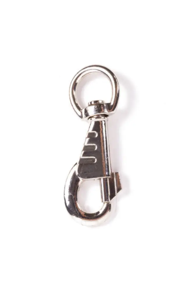 Carabine hook 8,5 cm silver