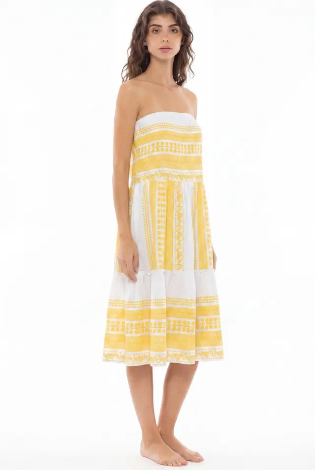 S836 - Yellow - BEACHWEAR BOHO - L 2