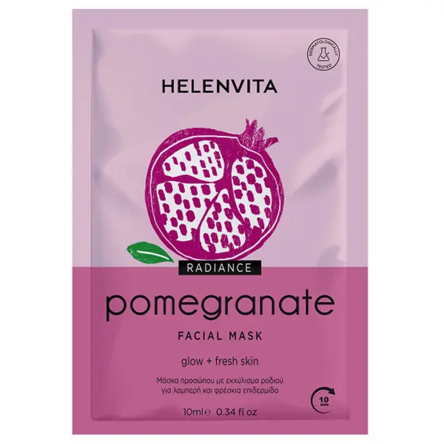HELENVITA Pomegranate Μάσκα Προσώπου για Ενυδάτωση 10ml