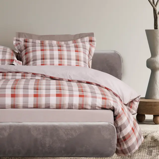 Σετ Σεντόνια 250x280 King Size Happy Das Home 9690 Taupe 100% βαμβακερόΧωρίς Λάστιχο