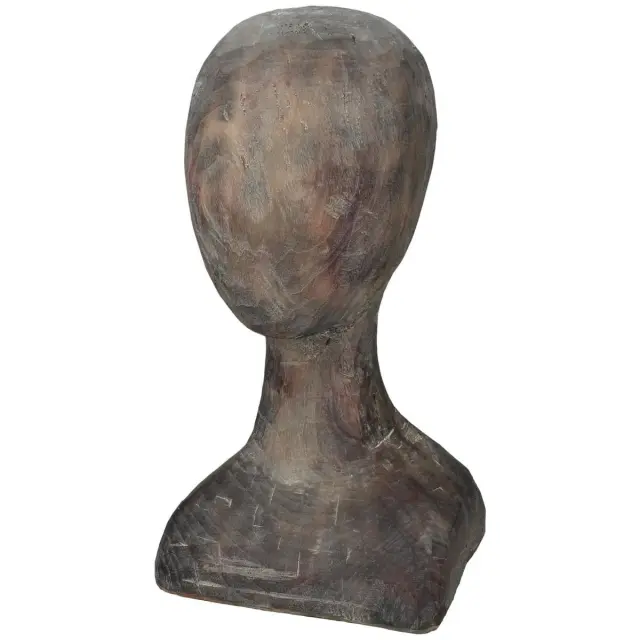 Διακοσμητικό Κεφάλι Καφέ Polyresin 22x22x40cm