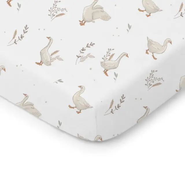 Σεντόνι Κούνιας με Λάστιχο 140x70cm Happy Goose Color White 5904067051805