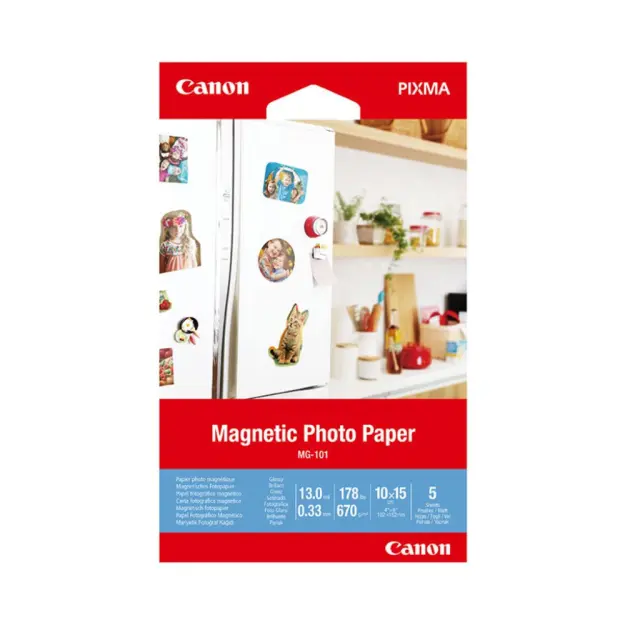 Canon Μαγνητικό Φωτογραφικό Χαρτί MG-101 10x15 (3634C002) (CAN-MG101)