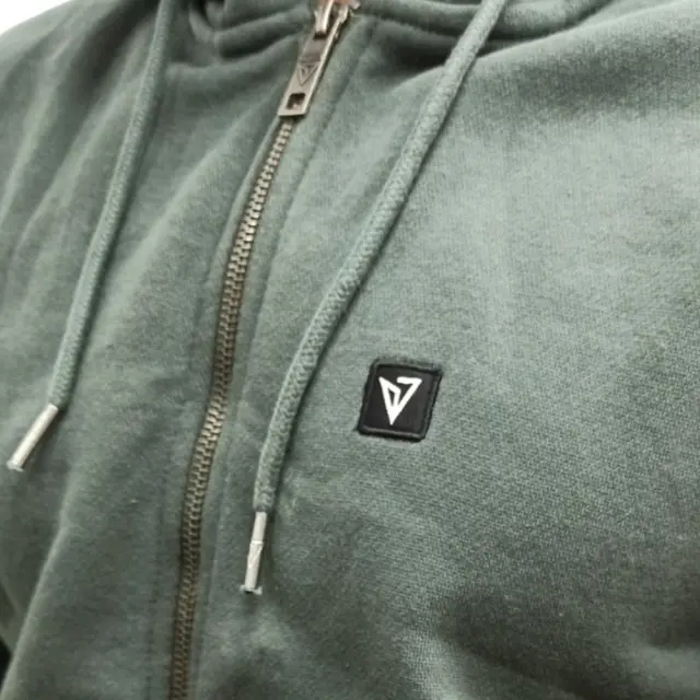 Magnetic North Zipper Hoodie Basic (50012-Thyme) - Λαδί - S 2