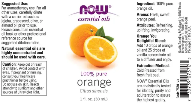 Now Foods Essential Oils - Orange Oil 2