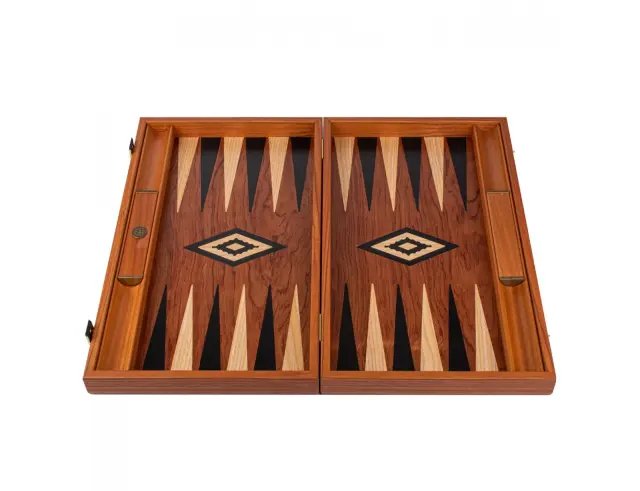 Σετ Χειροποίητο Τάβλι Premium Rosewood Manopoulos από Ξύλο με διαστάσεις 48x26cm - Black & Oak PointsBTT1 3